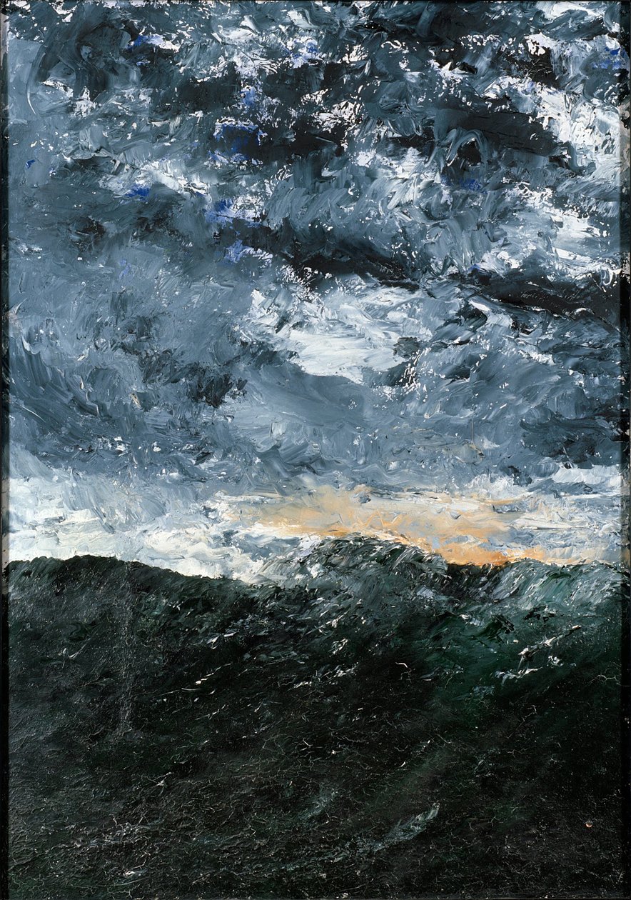 Landskab, havlandskab: Vågen VIII (Bølge VIII) af August Strindberg