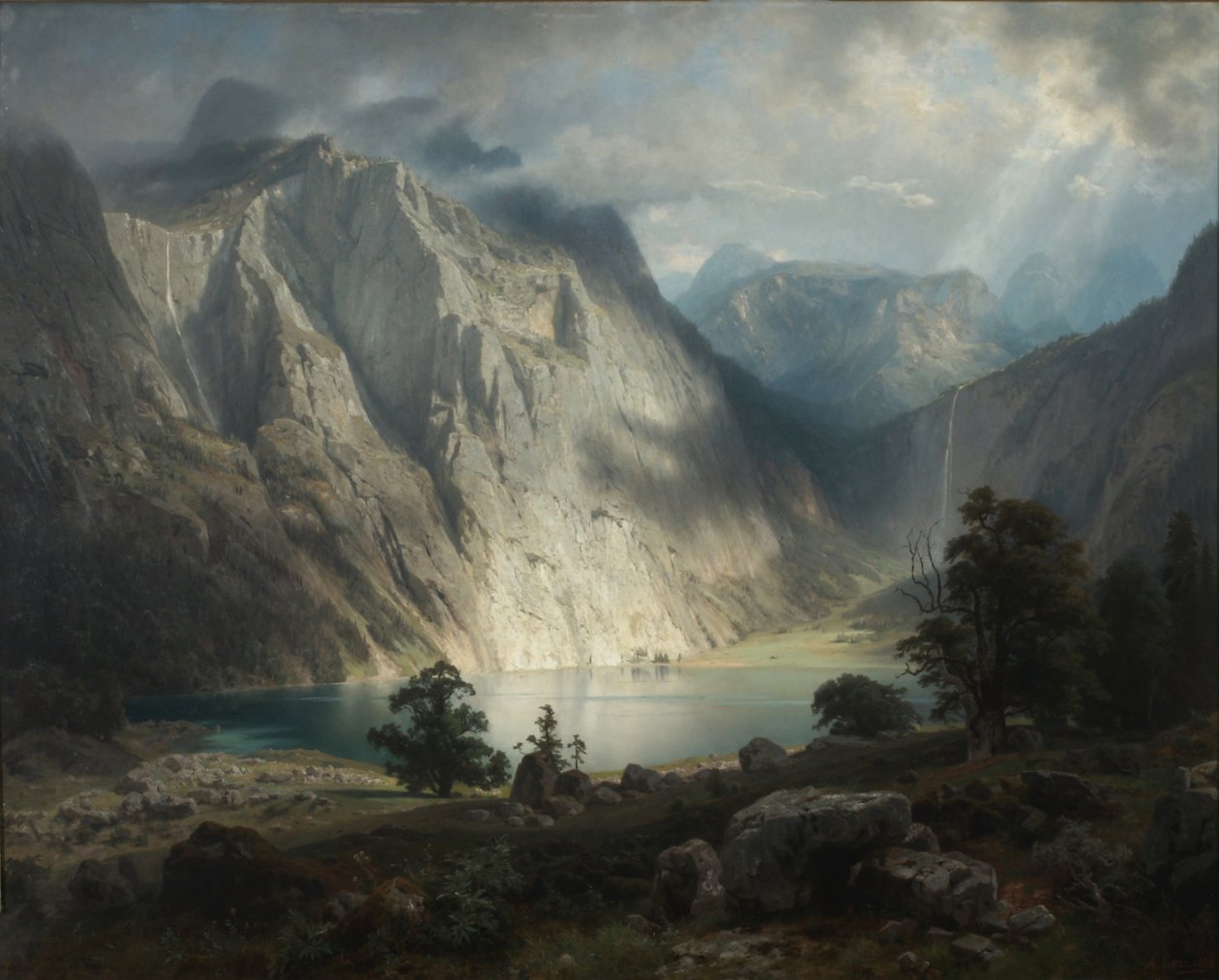 Obersee nær Berchtesgaden af August Wilhelm Leu
