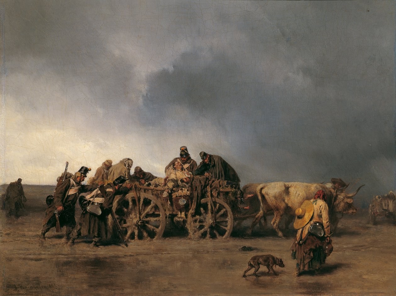 Den sårede transport I af August von Pettenkofen