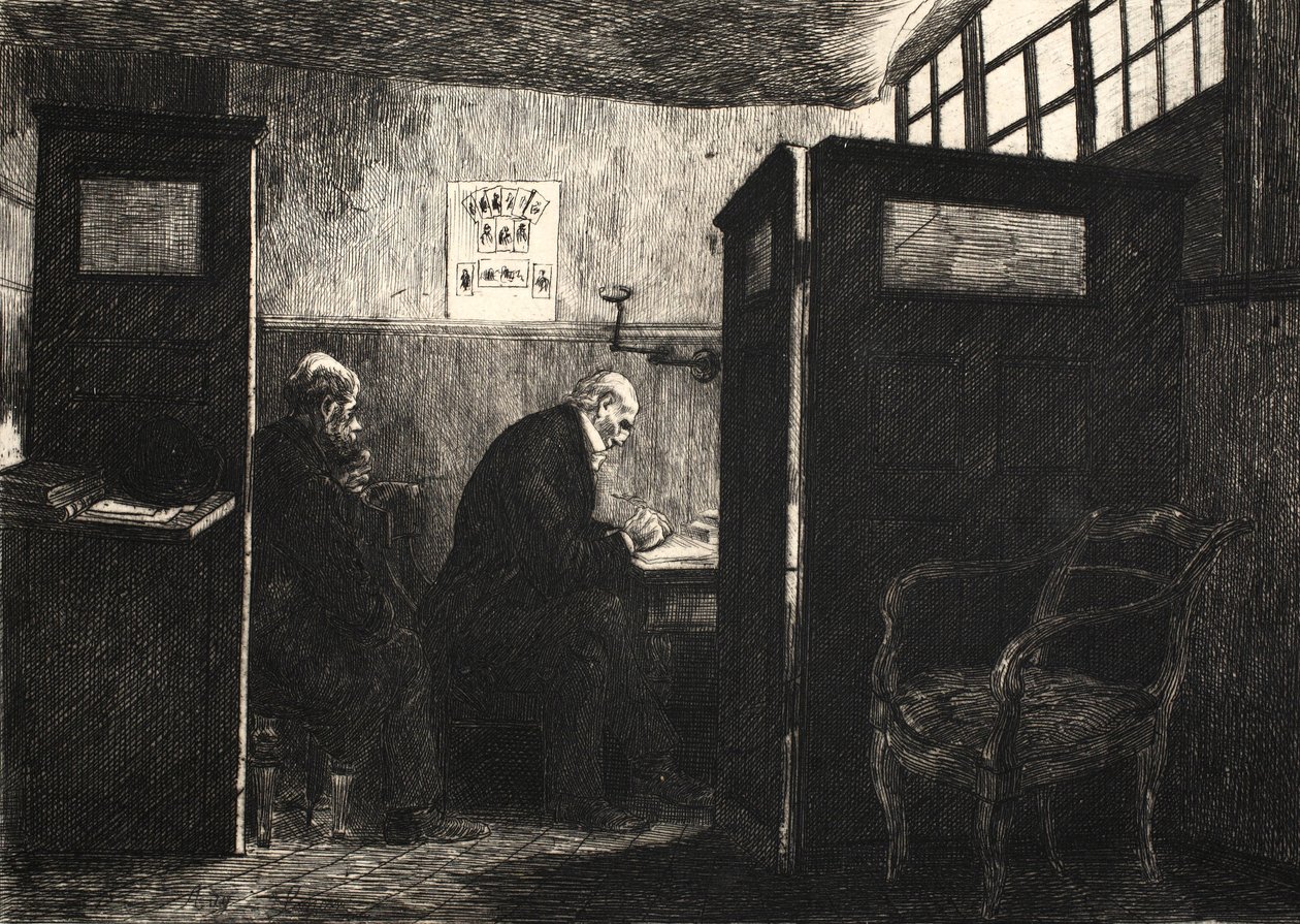 Illustration fra "La Rue a Londres", udgivet af G. Charpentier et Cie, 1884 af Auguste Andre Lancon