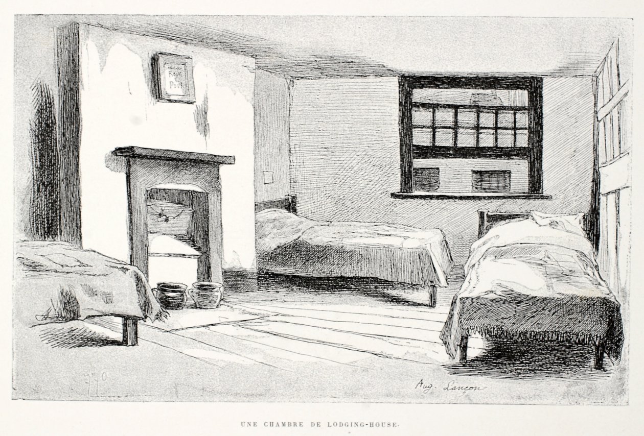 Une Chambre de lodging-house, illustration fra 