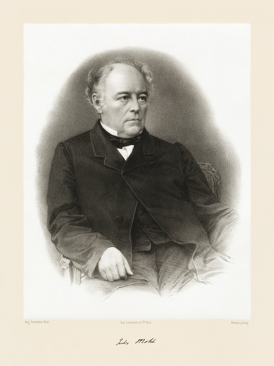 Julius Mohl, 1865-66 af Auguste Charles Lemoine