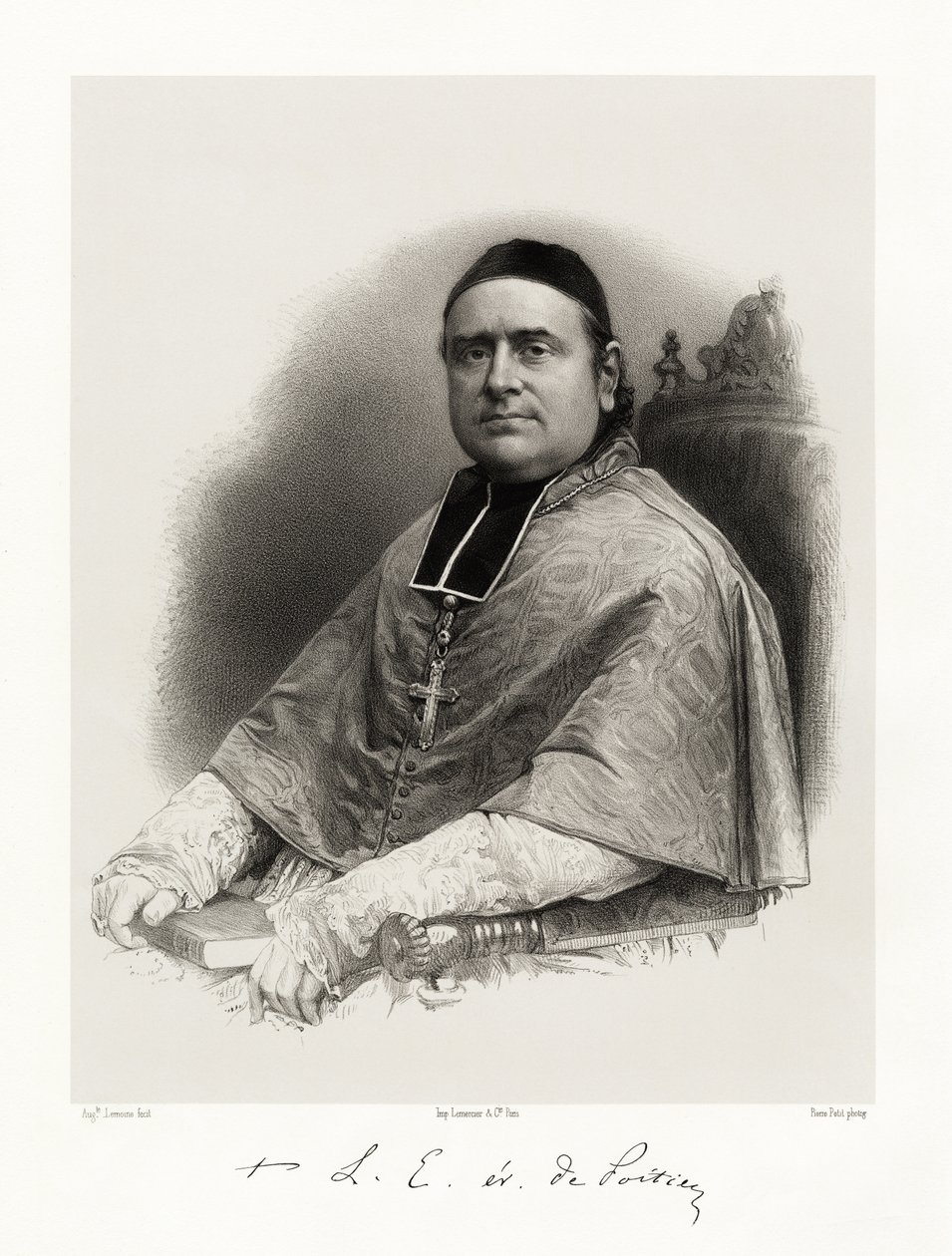 Louis Edouard Pie, 1865-66 af Auguste Charles Lemoine