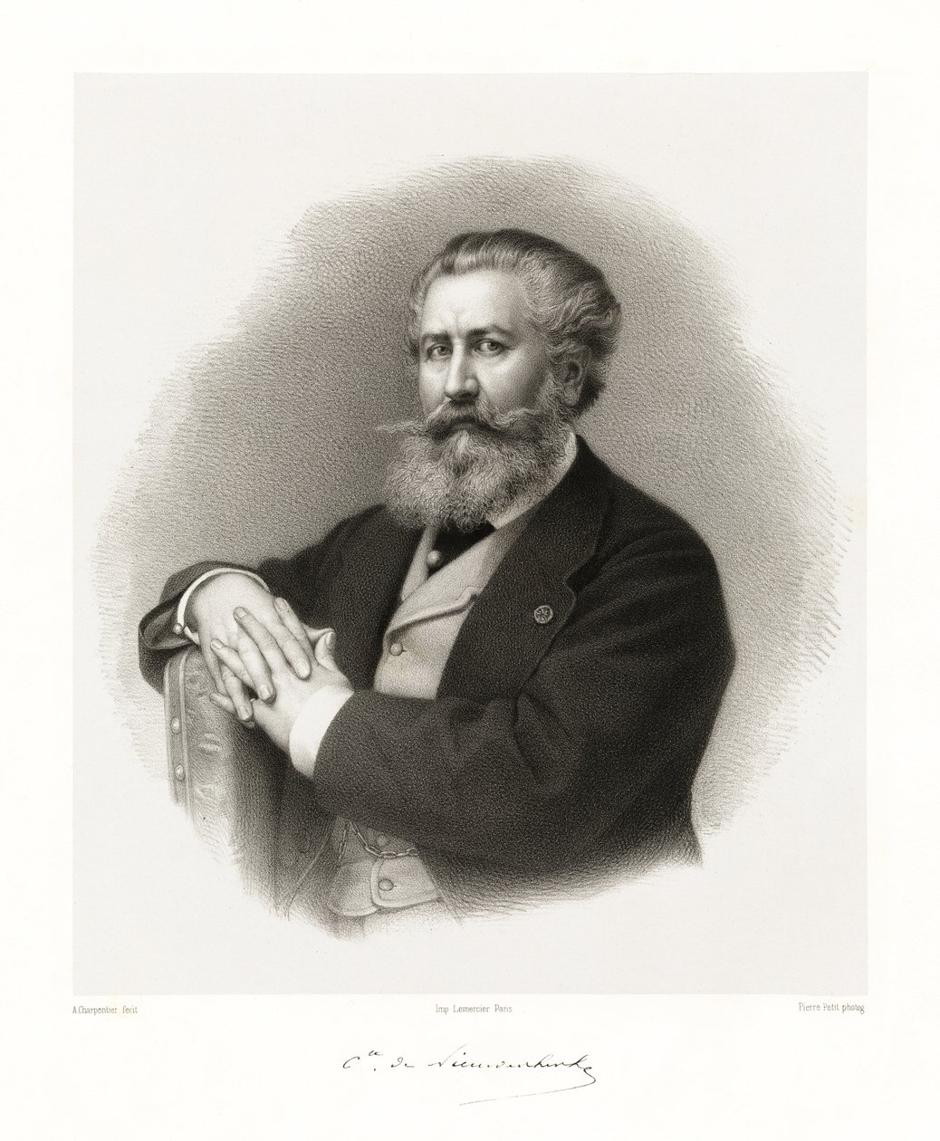 Alfred Émilien de Nieuwerkerke, 1865-66 af Auguste Charpentier