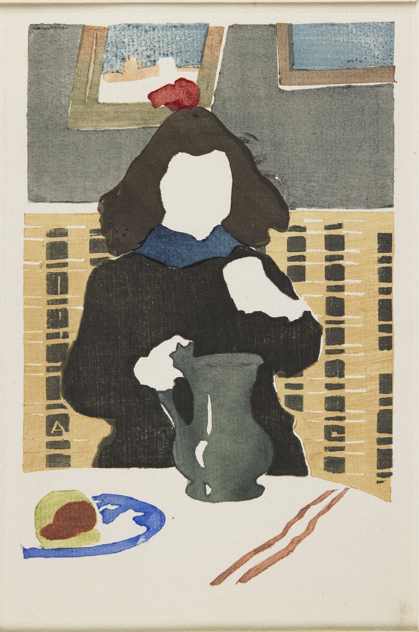 Ung pige med en kande, 1890 af Auguste Louis Lepère