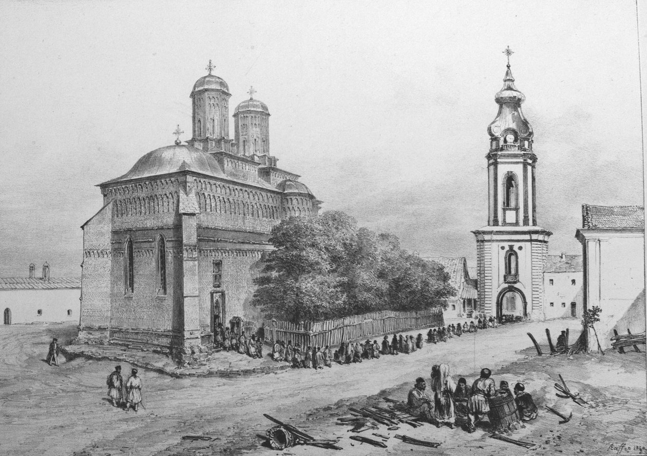 Tre hellige hierarker kloster af Auguste Raffet