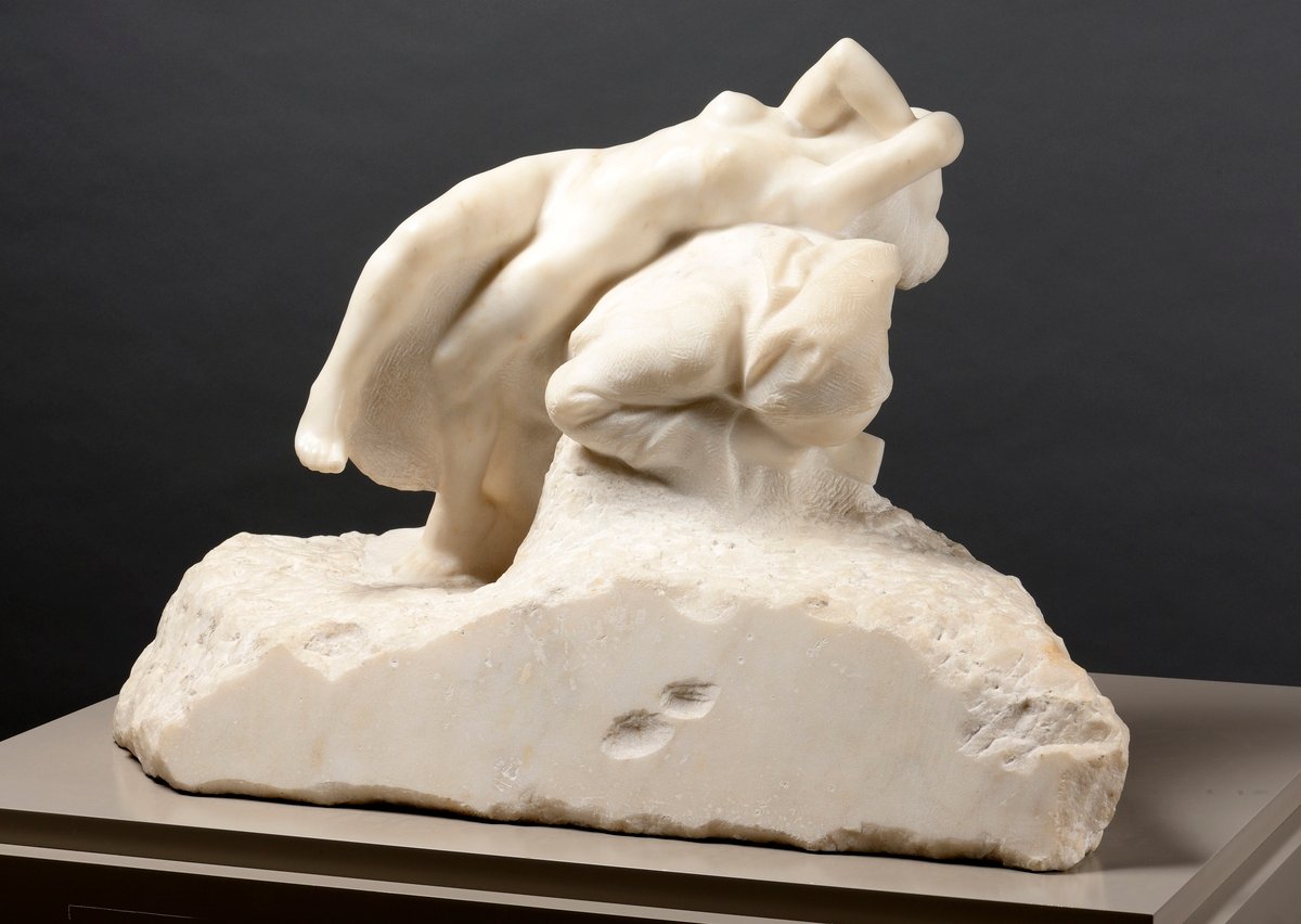 Fristelsen af ​​Saint Anthony af Auguste Rodin