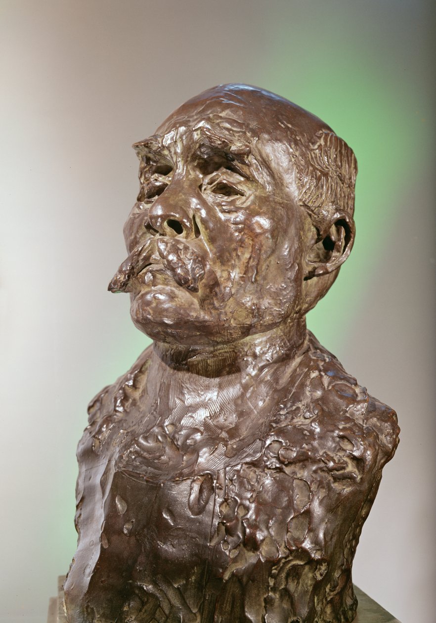 Buste af Georges Clemenceau, 1911 (bronze) af Auguste Rodin