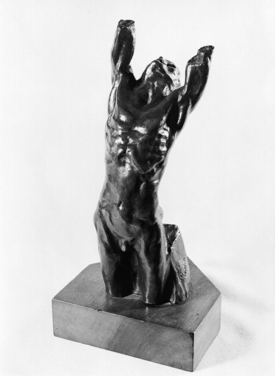 Desperate Adolescent, eller Narcissus, 1885-90 (bronze) af Auguste Rodin