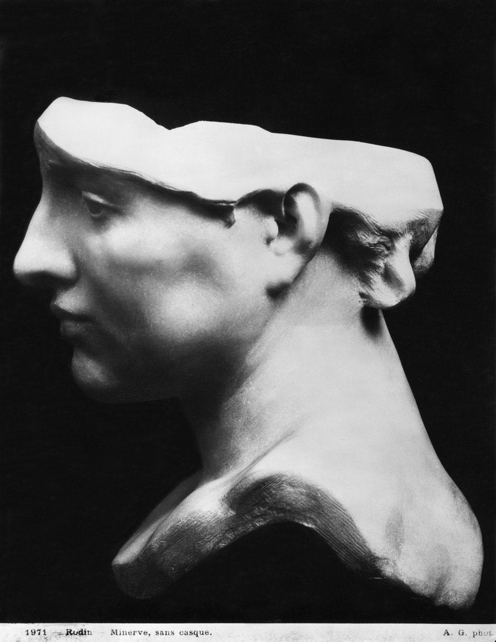 Minerva uden hjelm, 1896 (marmor) (se også 414549) af Auguste Rodin