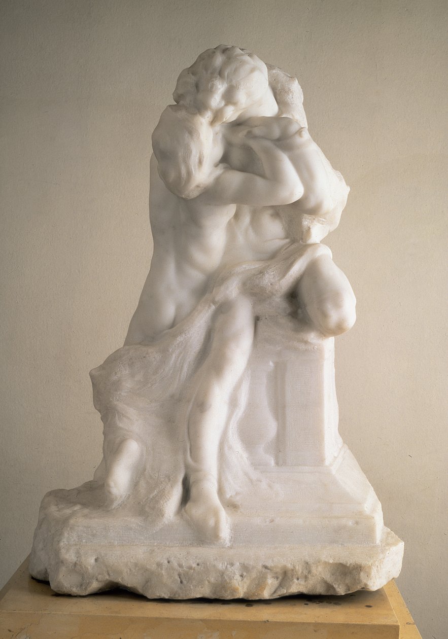 Romeo og Julie, 1905 (marmor) (bagsiden af 183886) af Auguste Rodin
