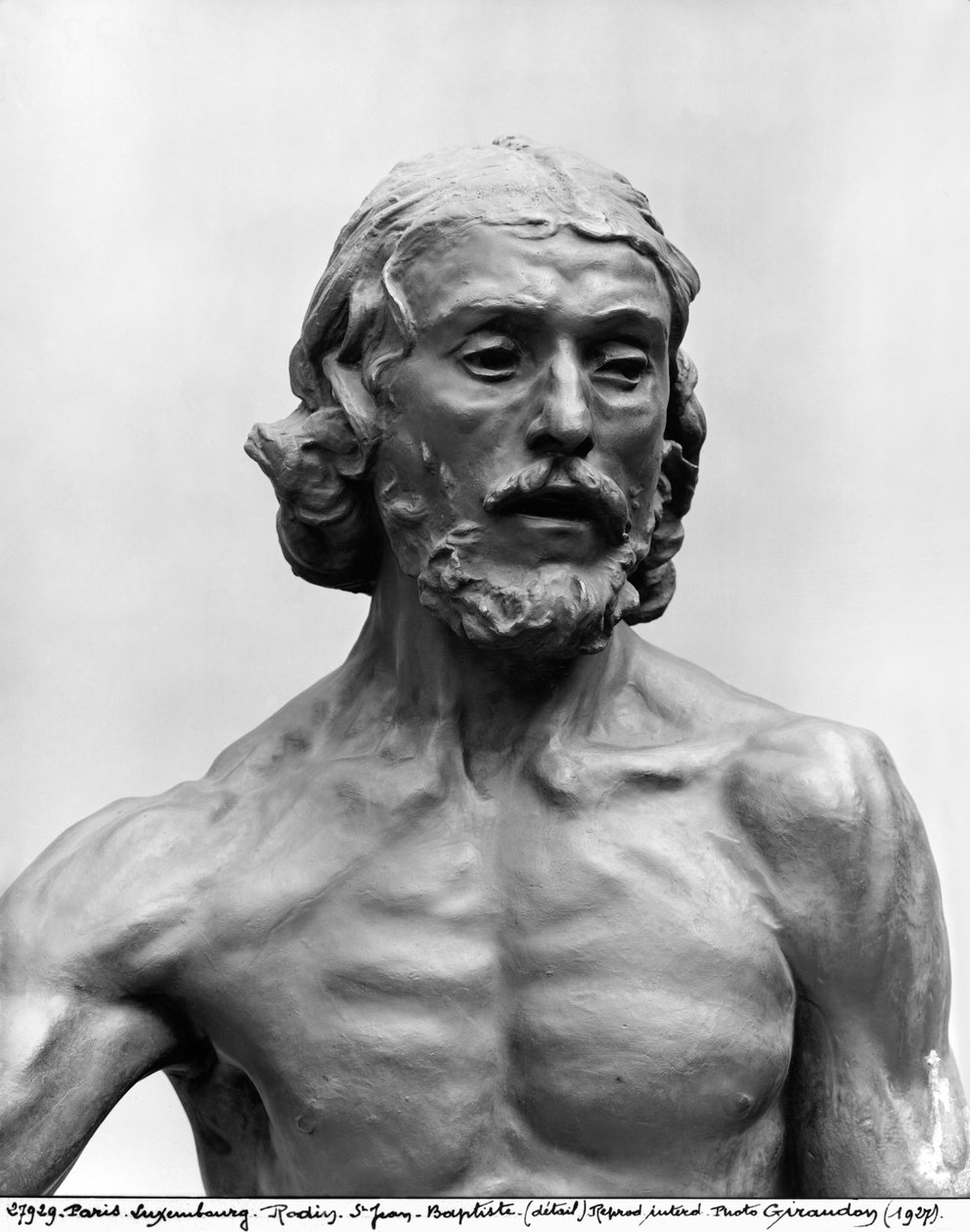 Johannes Døberen, 1878-80 (detalje) (se også 279787) (bronze) af Auguste Rodin