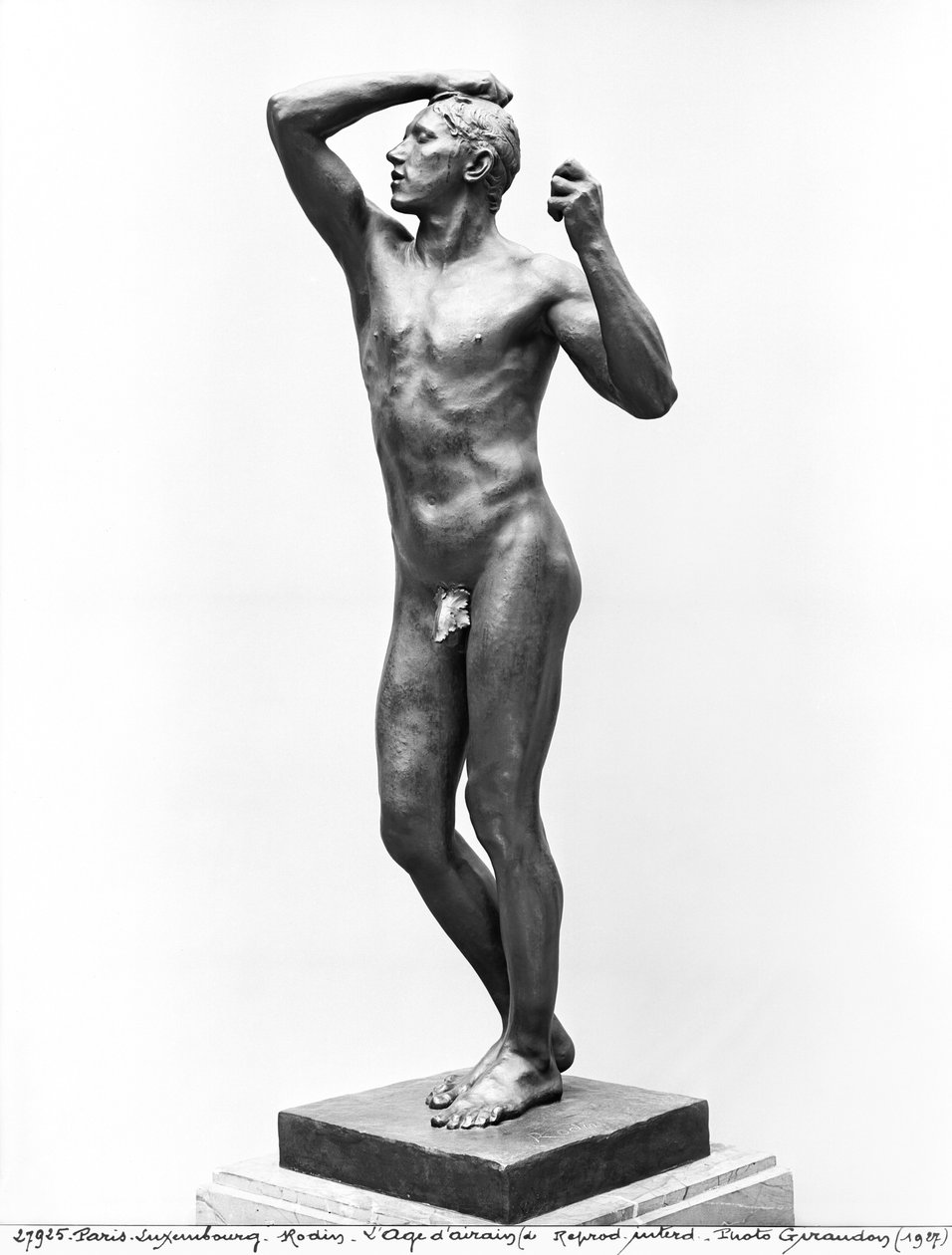 Bronzealderen, efter 1877 (bronze) (se også 279784 og 86) af Auguste Rodin