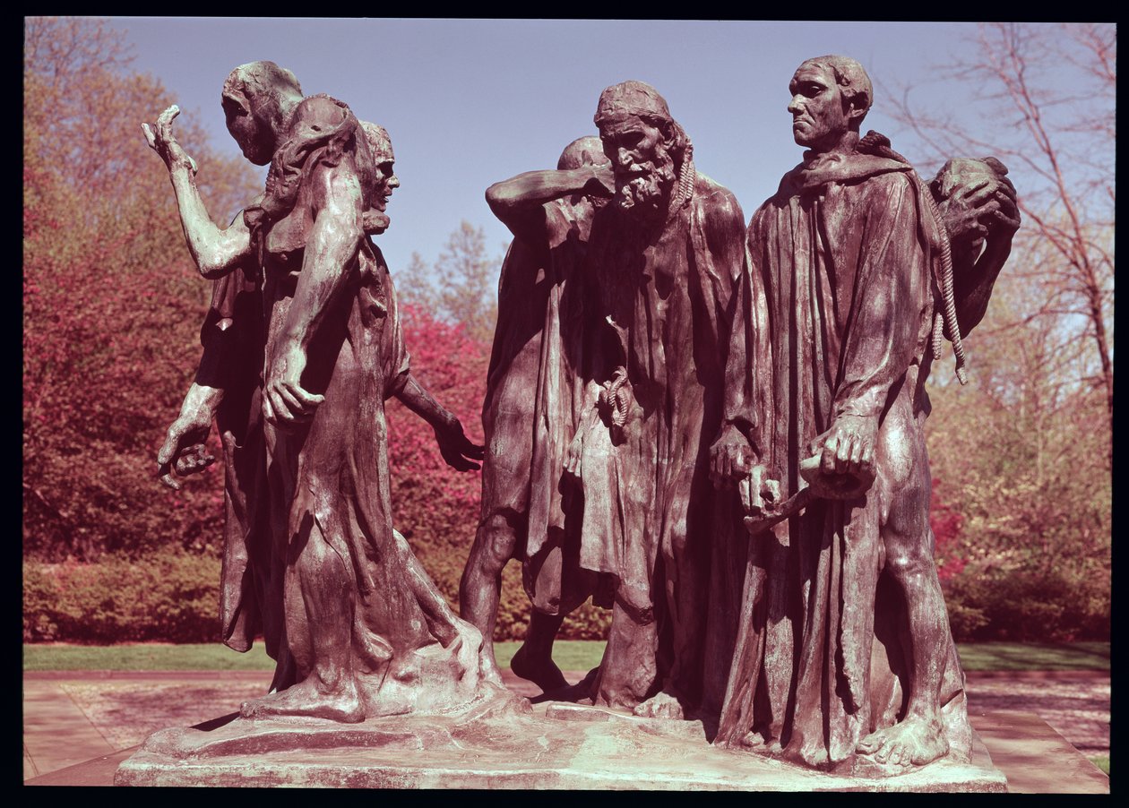 Borgerne i Calais (bronze) af Auguste Rodin