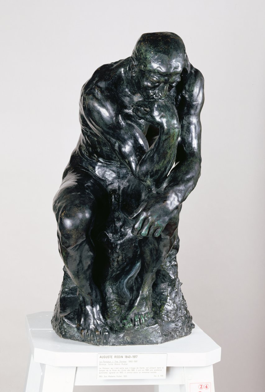 Tænkeren, 1880 (bronze) (se også 116464, 158431) af Auguste Rodin
