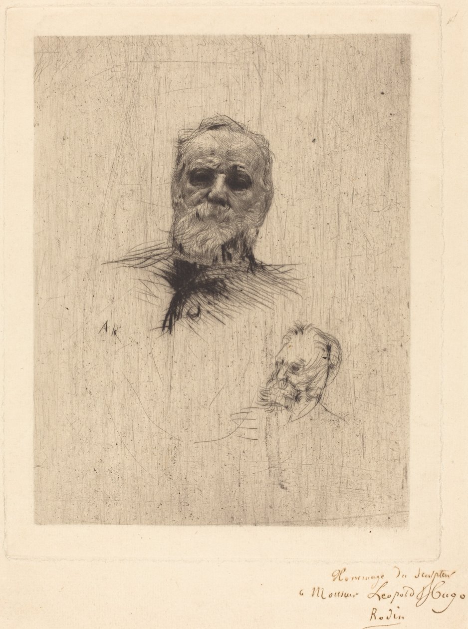 Victor Hugo, De Face af Auguste Rodin