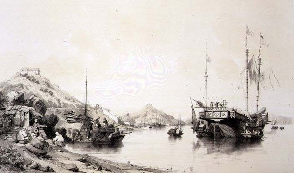 The Coast of Macao at High Tide, plade 12 fra 