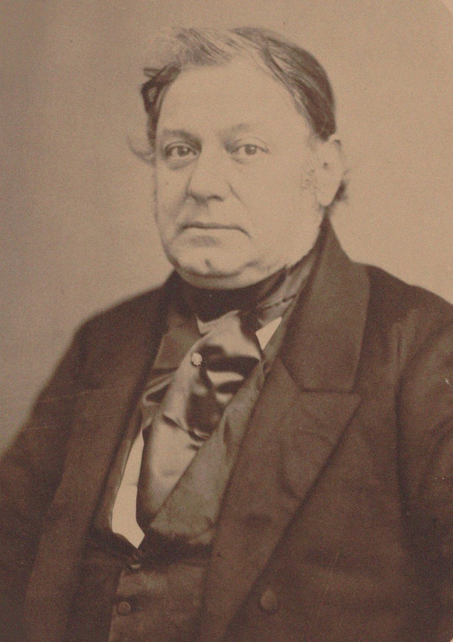 Portræt af pianist og komponist Amédée Méreaux 1802-1874. af Auguste Adolphe Bertsch