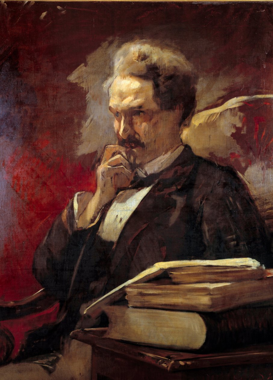 Portræt af Henri de Rochefort (1831-1913) Marquis de Rochefort, journalist, politiker og forfatter Maleri af Augustebaud Bovy (1848-1899) (ec.suis.) 1879 Søn. 1x0,81m Paris, Carnavalet Museum af Auguste Baud Bovy