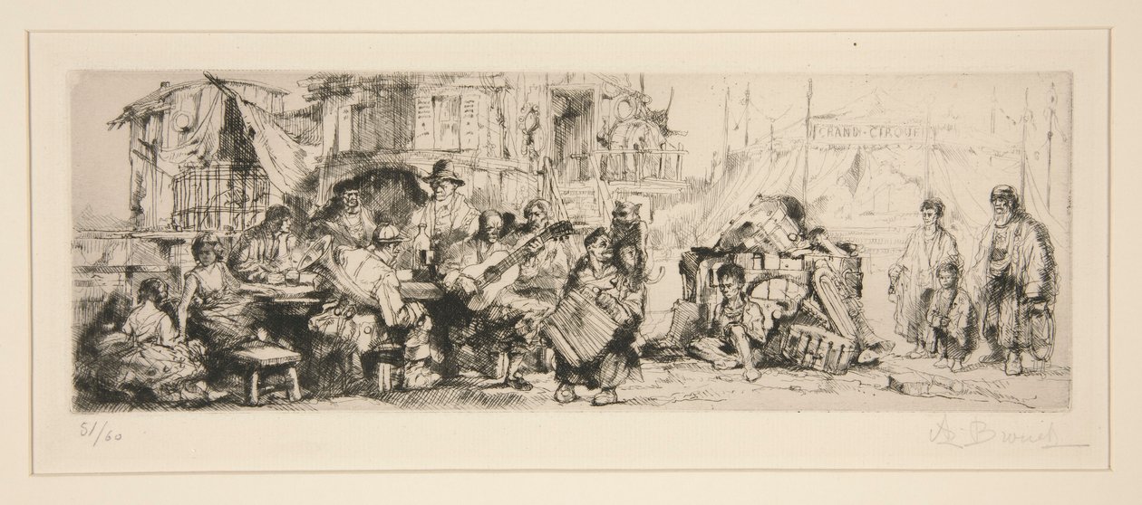Cirkus trup af Auguste Brouet