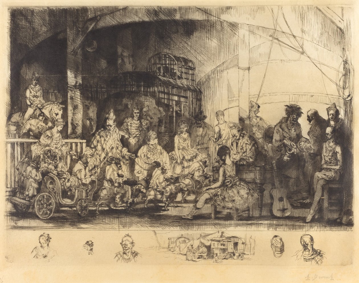 Frattelini Cirkus af Auguste Brouet