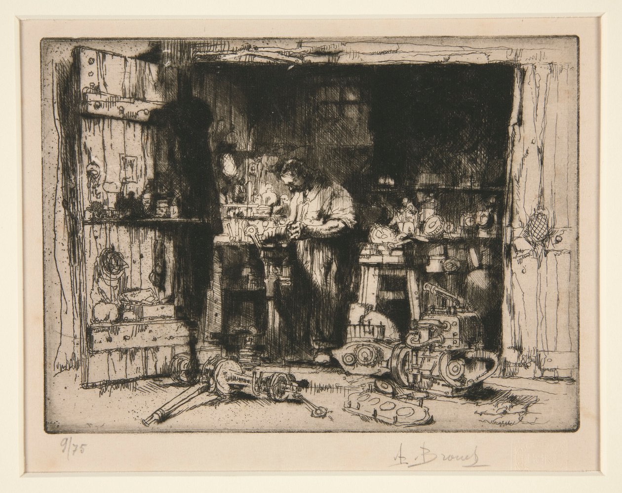 Lille mekaniker af Auguste Brouet