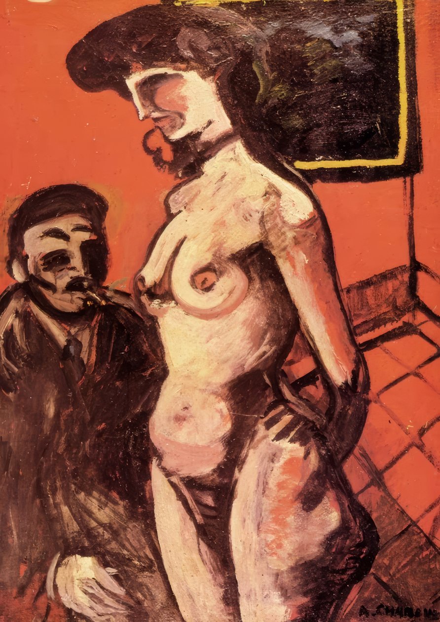 Prostitueret med klient af Auguste Chabaud