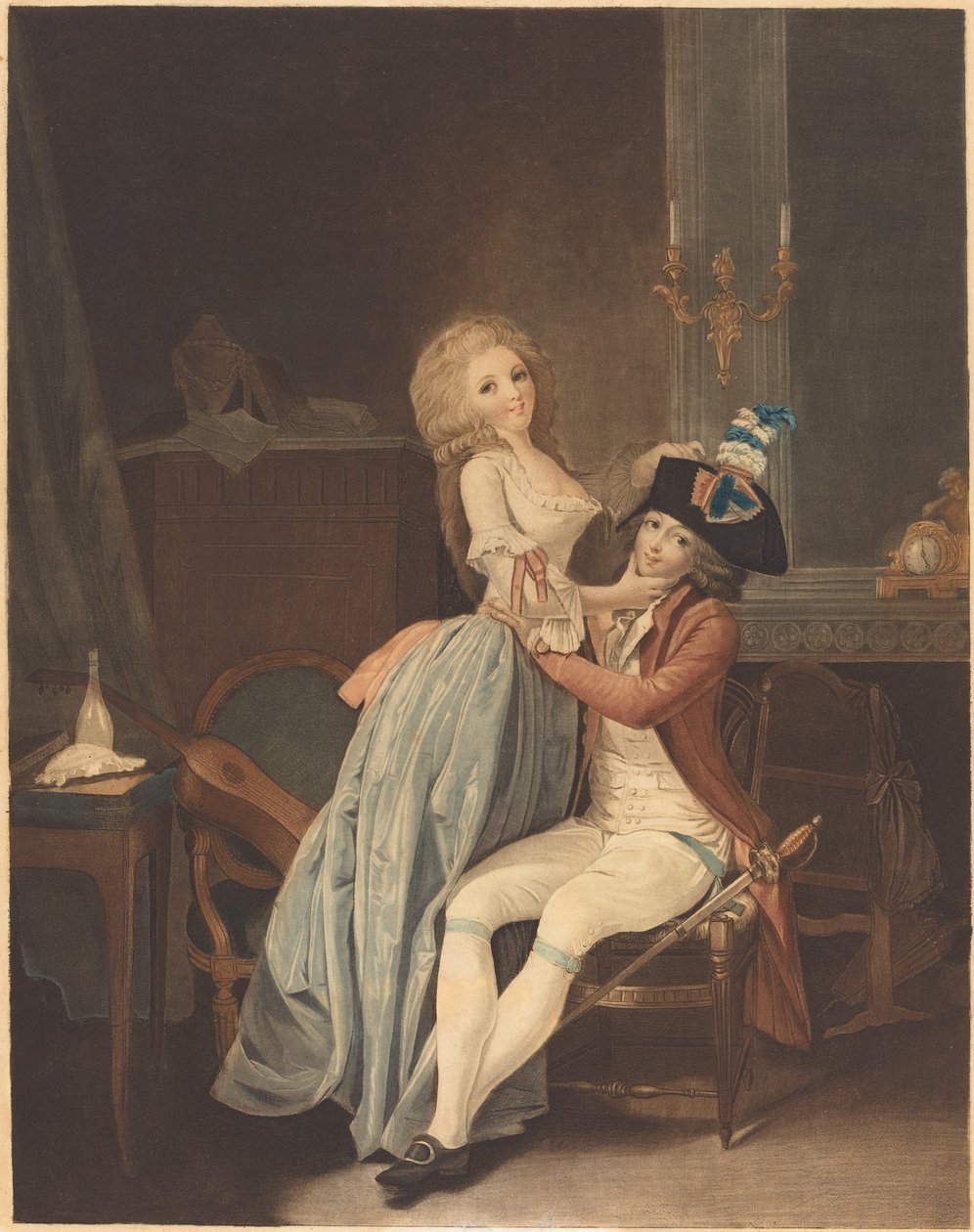 Den nationale kokarde af Auguste Claude Simon Legrand after Louis Léopold Boilly
