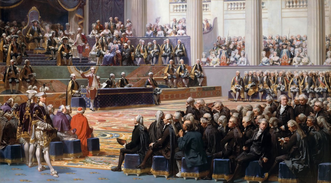 Åbning af generalstænderne i Versailles, 5. maj 1789 af Louis Charles Auguste Couder