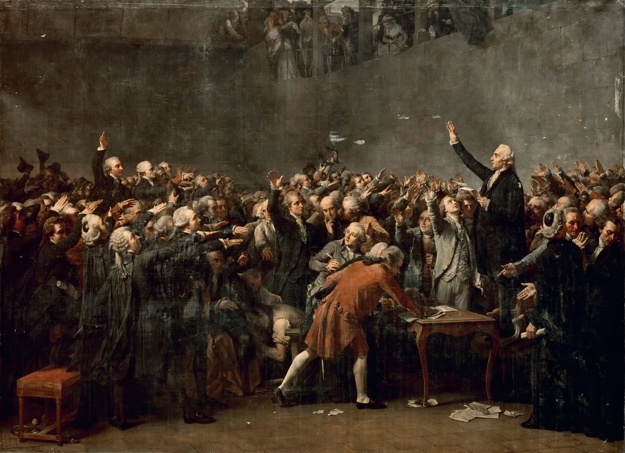Tennisbaneeden den 20. juni 1789 af Louis Charles Auguste Couder