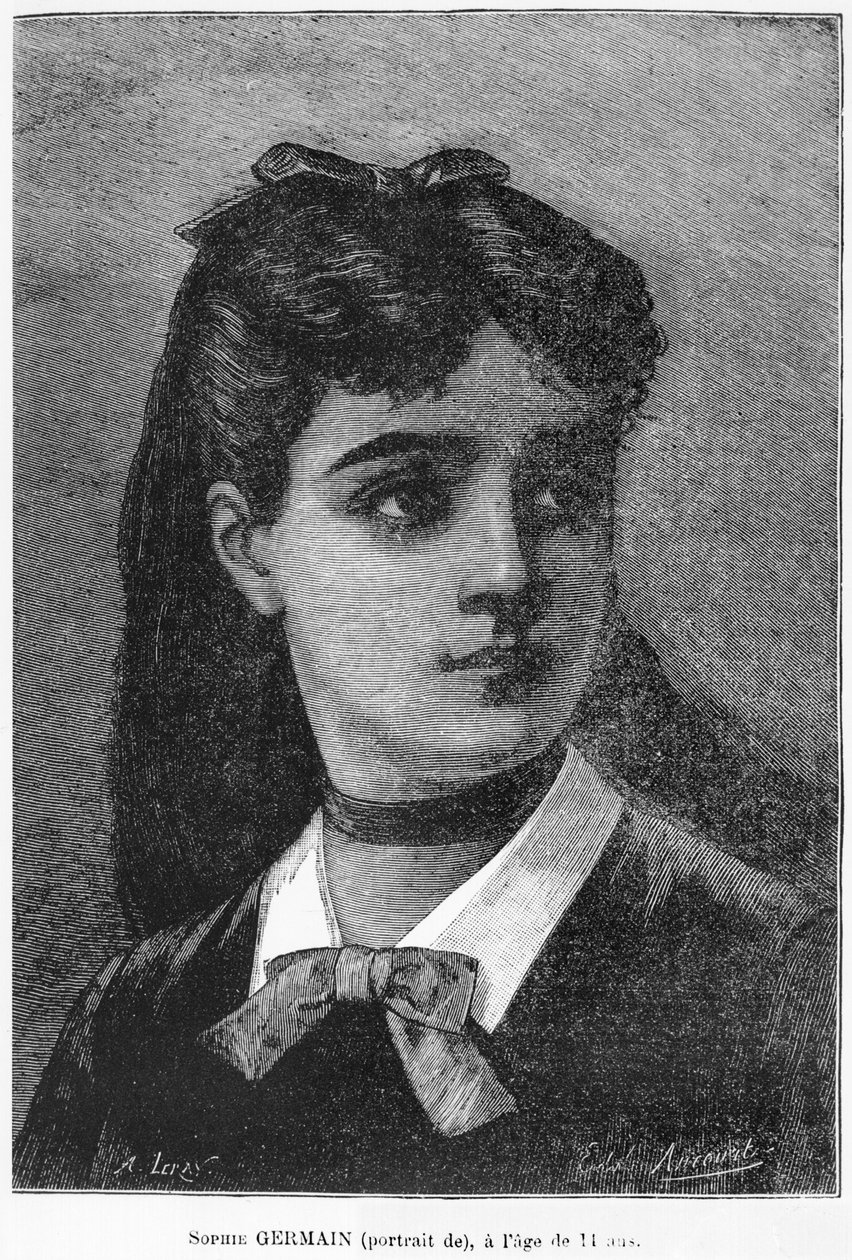 Sophie Germain (1776-1831) 14 år, illustration fra 
