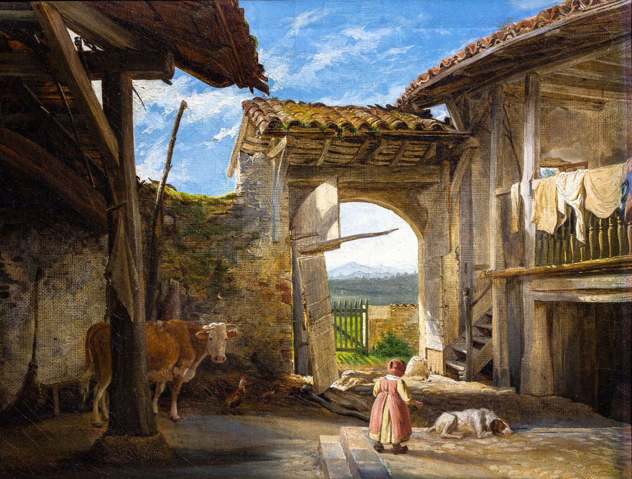 Bondegård af Auguste Flandrin