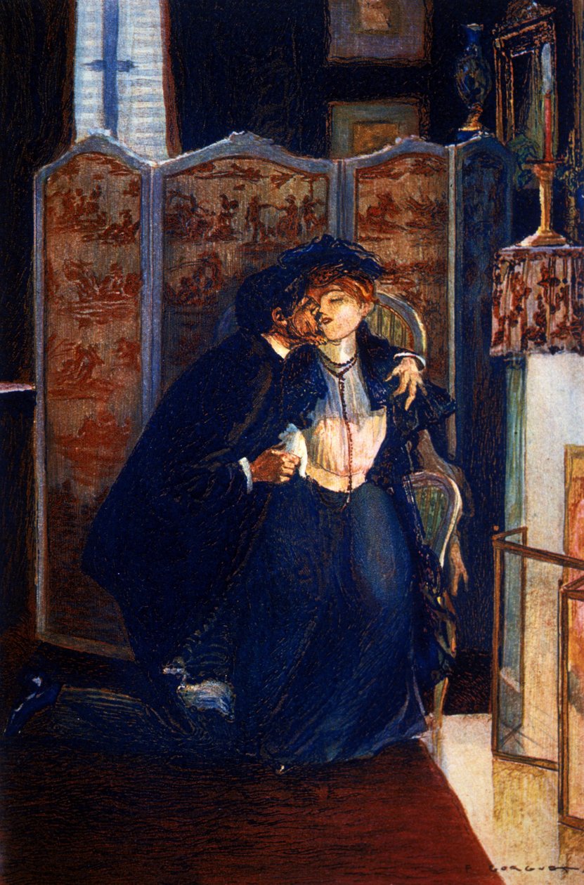 Den røde lilje af Anatole France (1844 - 1924) af Auguste Francois Gorguet