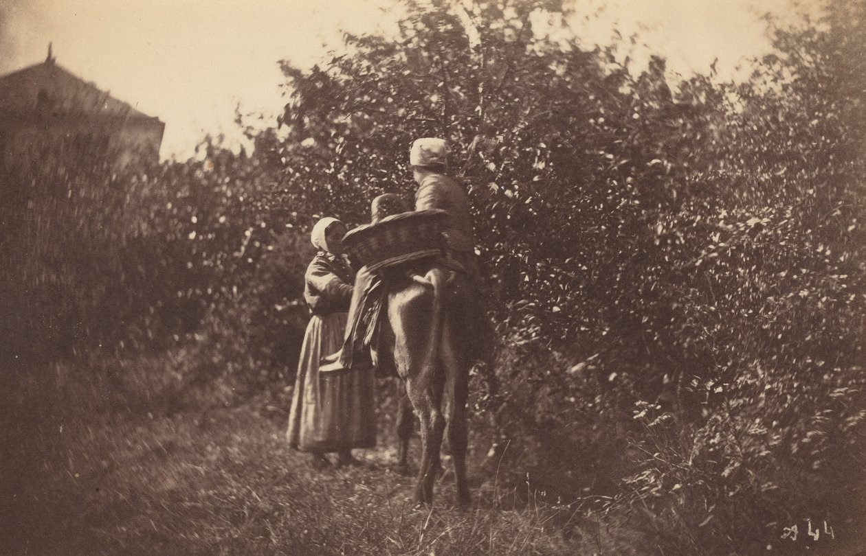 To kvinder med æsel, sidst i 1870