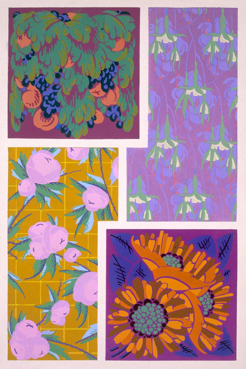 Plade 11, fra "Forms and Colours", ca. 1930 af Auguste H. Thomas