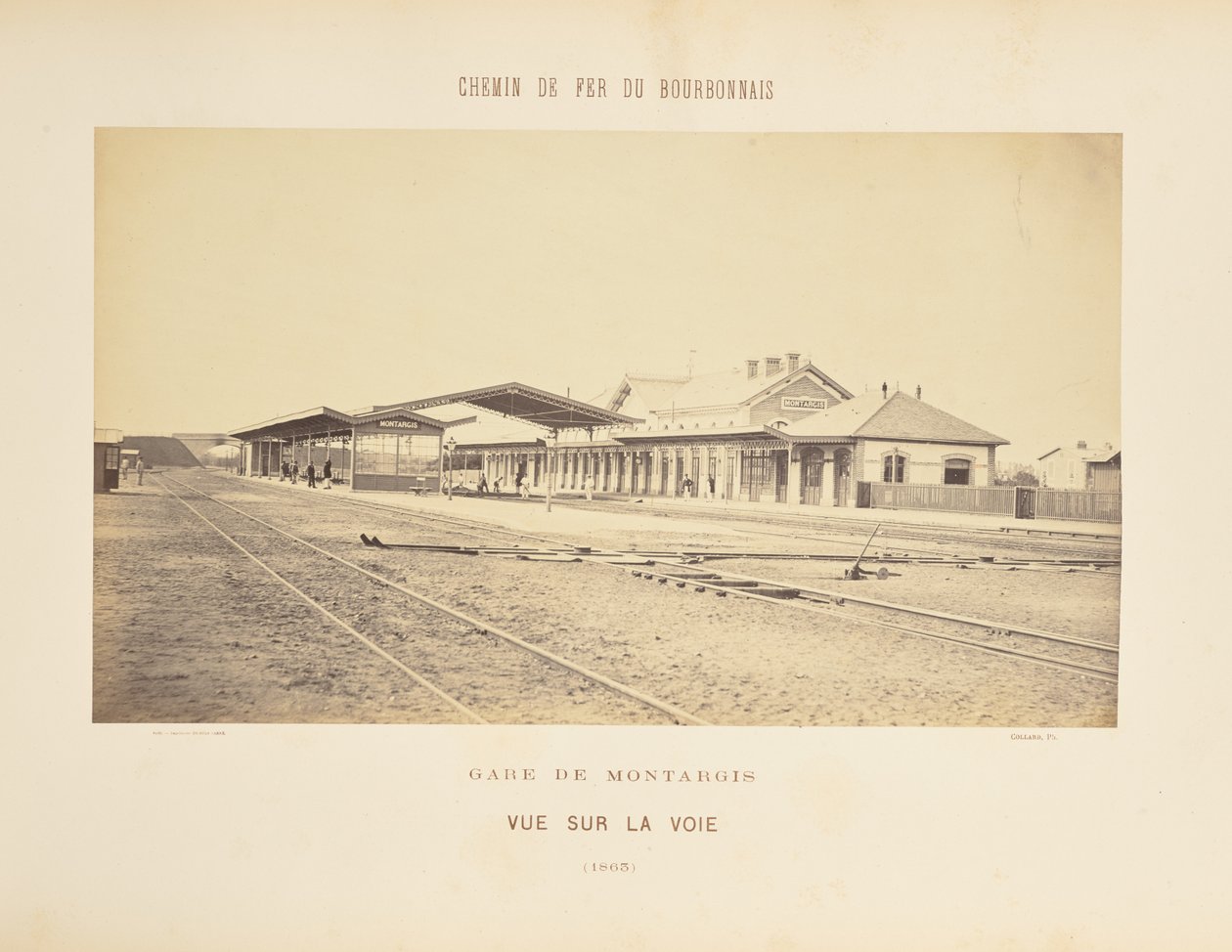 Montargis station, udsigt over sporet af Auguste Hippolyte Collard