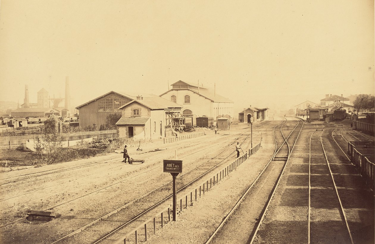 Givors station, oversigt af Auguste Hippolyte Collard
