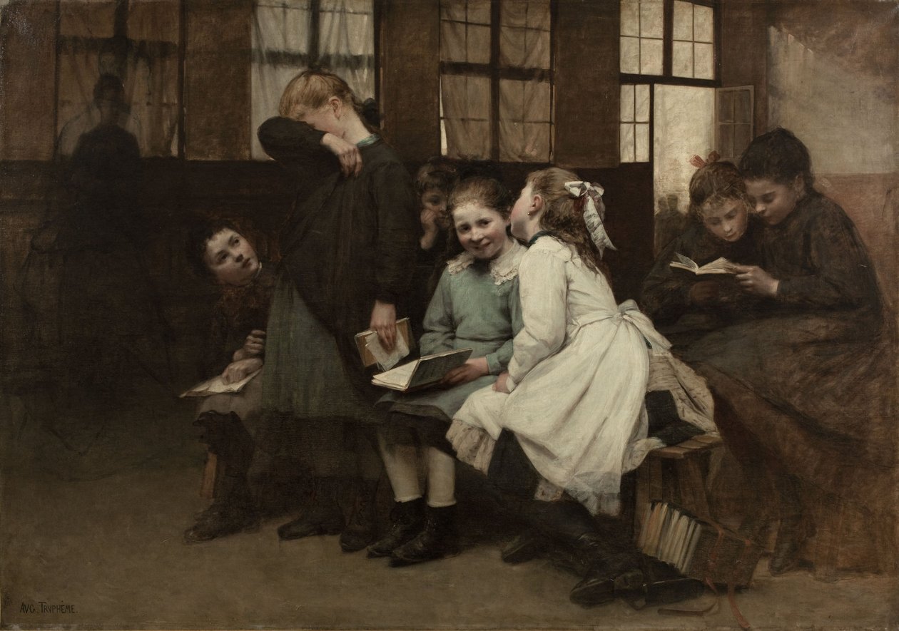 En retenue, ca. 1888 (olie på lærred) af Auguste Joseph Trupheme
