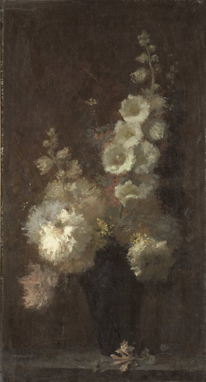 Stilleben med blomster af Auguste Jouve