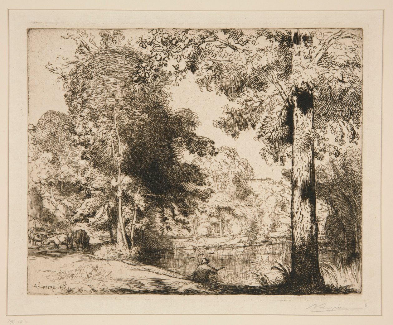 Banks of the Life (Vend?e) af Auguste Lepere