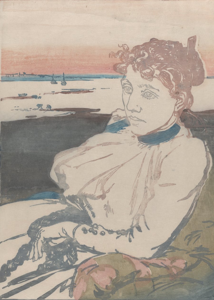 Rekonvalescent, Mme Lepère, 1892. af Auguste Lepere