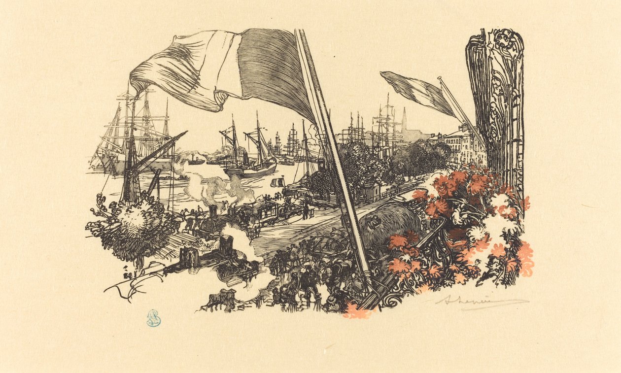 Dedikationsside af Auguste Lepere