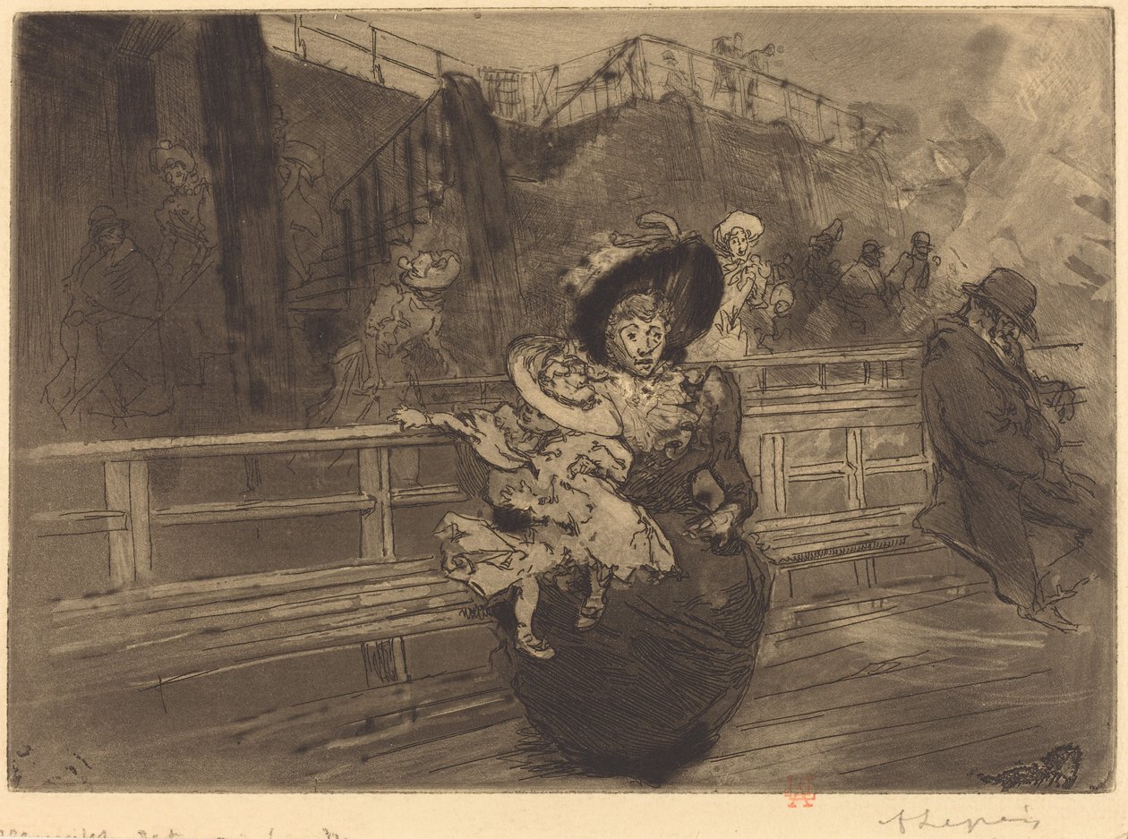 Afgang til Greenwich (Depart pour Greenwich) af Auguste Lepere