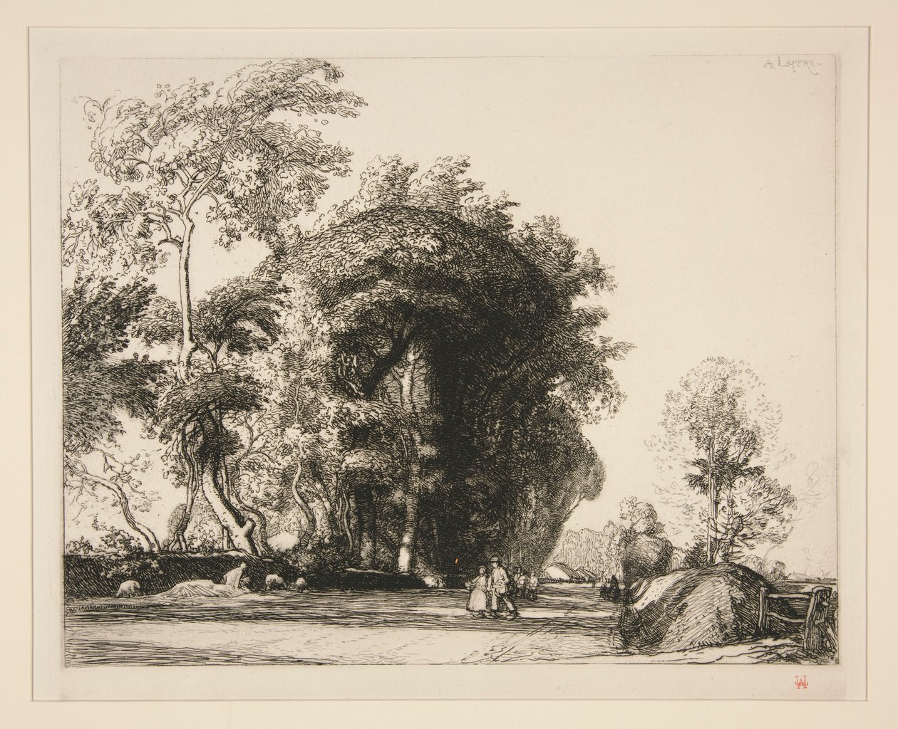 Vejen til Saint-Gilles (Saint-Jean-de-Monts) (sti fra Saint-Gilles [Saint-Jean-de-Monts]) af Auguste Lepere