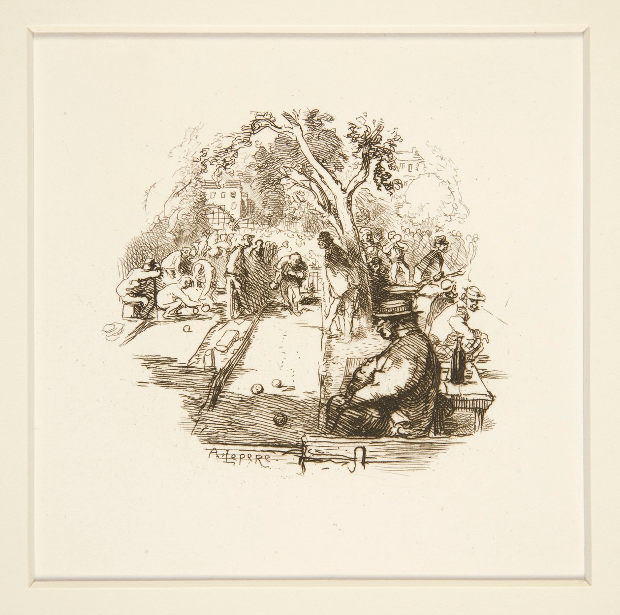 Plæne Bowling af Auguste Lepere