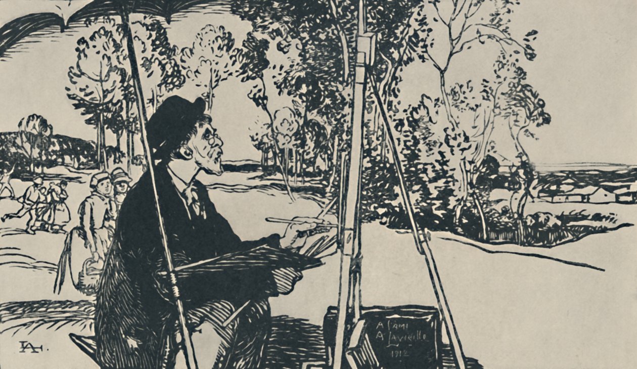 Anlægsgarten, 1919 af Auguste Louis Lepère