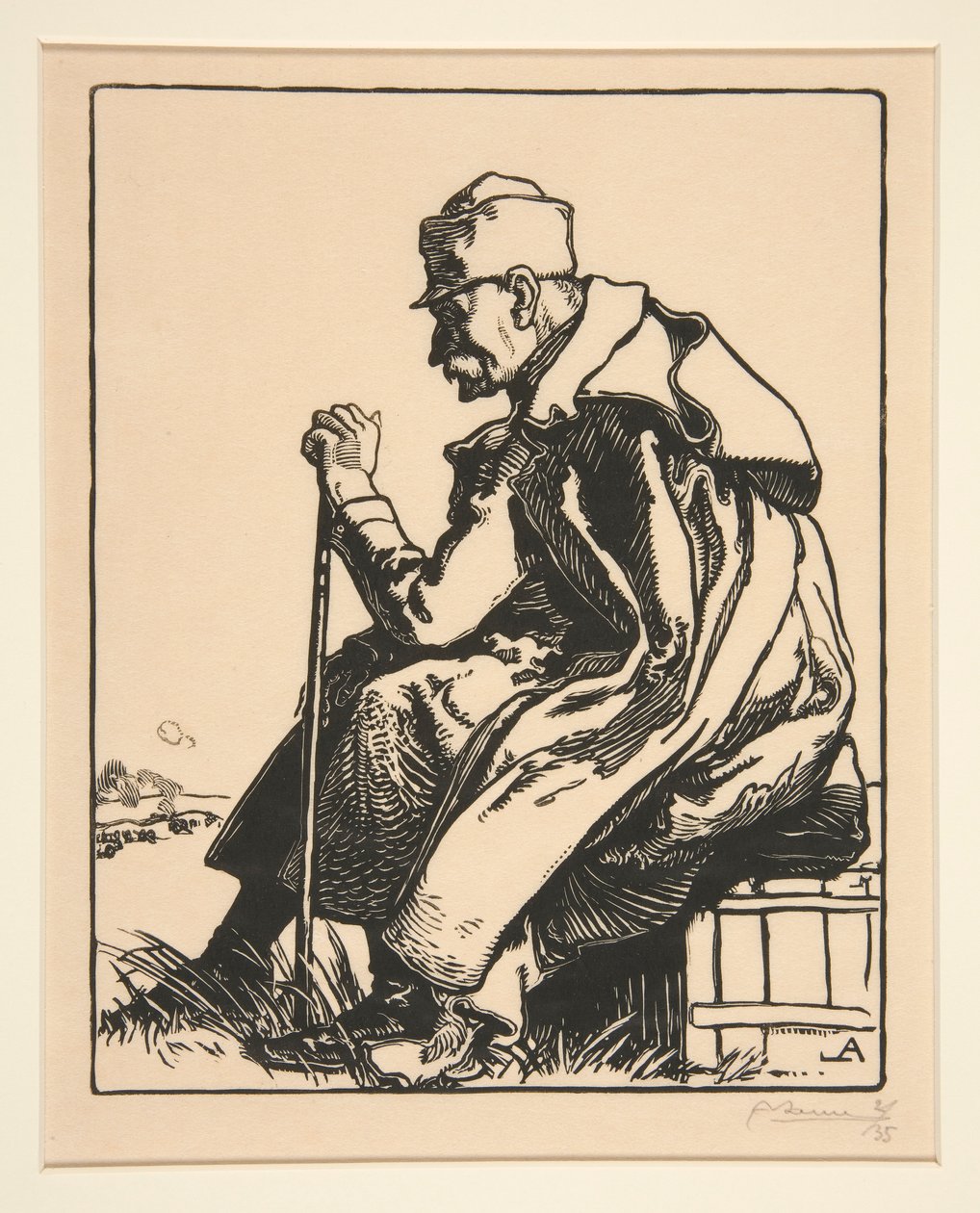 Le Roi de Serbie (Kongen af Serbien), fra La Guerre de 1914, første serie, nr.4 af Auguste Lepere