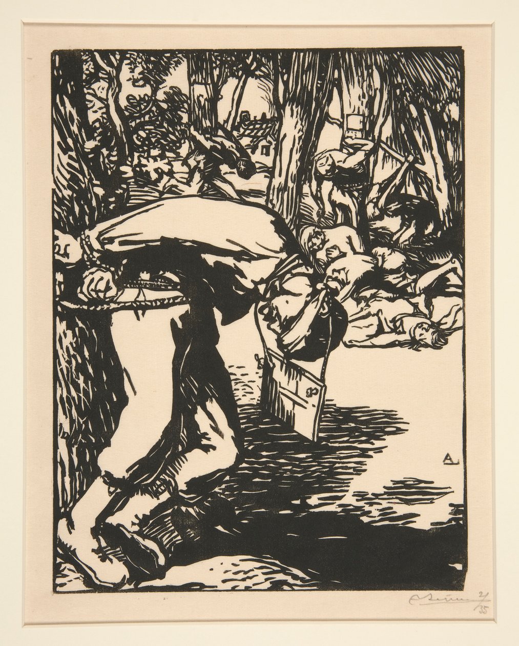 The Francs-Tireurs (Sharpshooters), fra The War of 1914, første serie, nr. 11 af Auguste Lepere