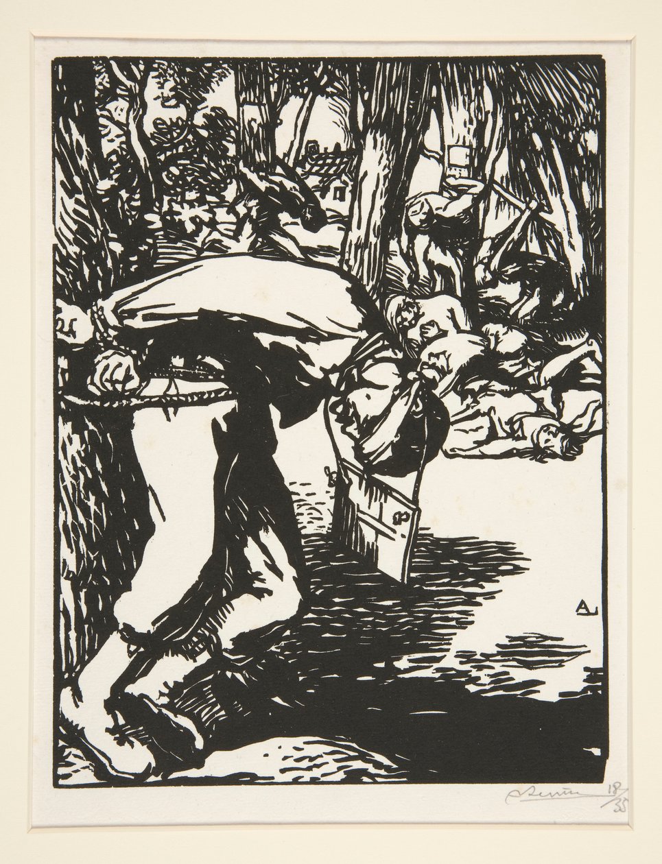 The Francs-Tireurs (Sharpshooters), fra The War of 1914, første serie, nr. 11 af Auguste Lepere
