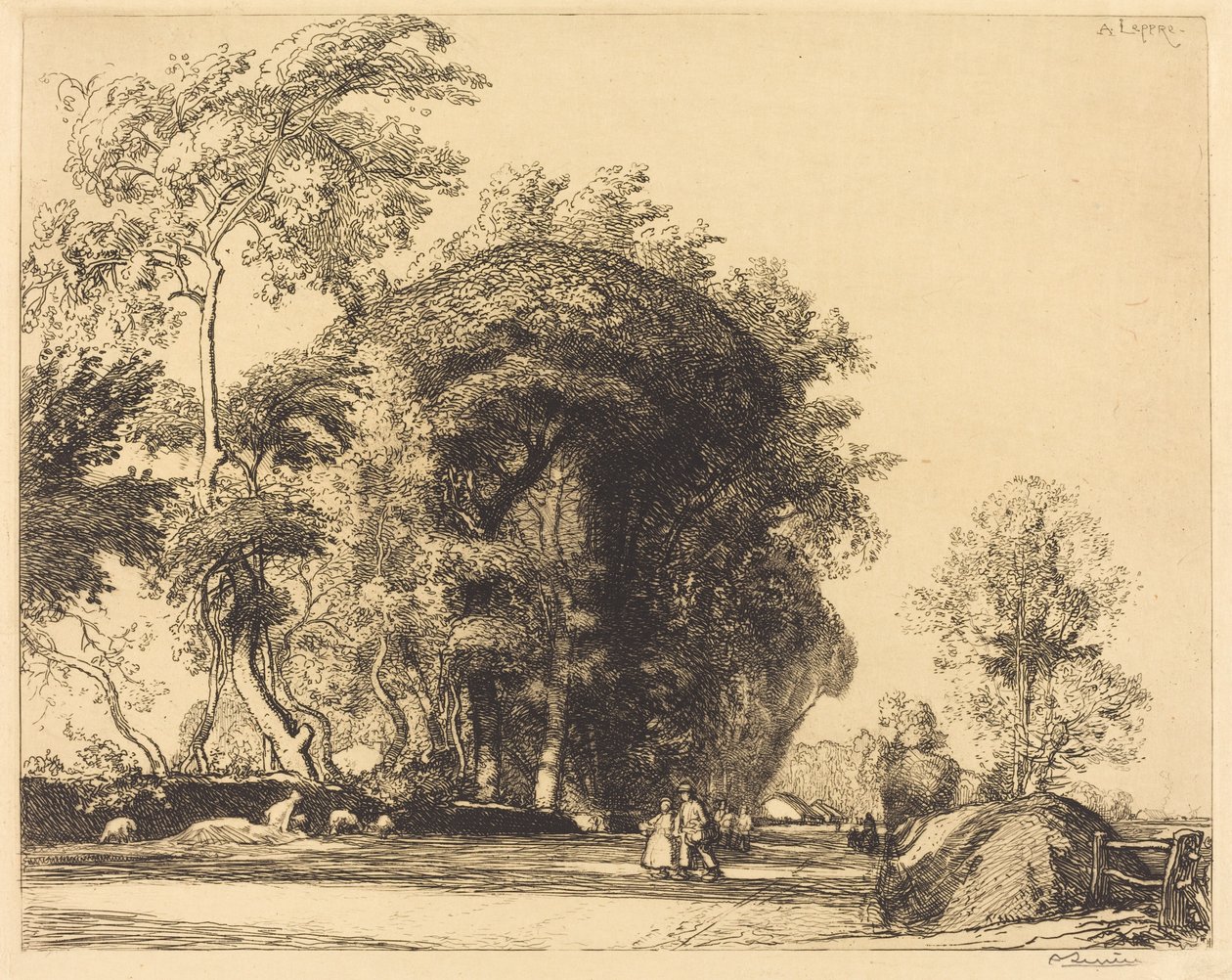 Sti fra St.-Gilles, St.-Jean-de-Monts af Auguste Lepere